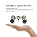 Uarter Opera Glasses Theater Vintage Binoculars with Chain Necklace Champagne-Silver