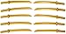 LEGO NINJAGO - 10 gold Katana ( swords , sabers ) for Ninja and Samurai minifigures