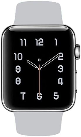 Smart Watch Band 38mm, Jihibo NEW Flexible Silicone watch band for Apple Watch 38mm Series3/Series2/Series1/Nike+ Sport Edition. (New Light gray, 38mm S/M)