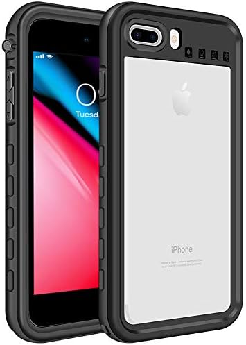 Tomplus iPhone 8 Plus Case, iPhone 7 Plus case, Underwater Waterproof IP68 Certified, Snowproof, Shockproof, Dustproof, Full Body Case with Built-in Screen Protector for iPhone 8 Plus & 7 Plus