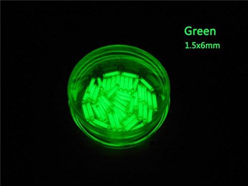 Oursmile 1.5x6mm Trit Vial Tritium Self-luminous 15-Years 1 pc (Color : Green)