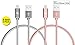 LAX [Apple MFi Certified] Fast Charger iPhone Lightning Cable, iPhone Cord Compatible with iPhone 14/13 /12/11 Pro Max/XS MAX/XR/XS/X/8/7/6S/6/SE/5S/iPad, iPod & More - (2-Pack -4FT, Grey + Rose Gold)