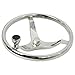 HYDDNice 3 Spoke Stainless Steel Boat Steering Wheel 13-1/2
