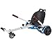 Hoverboard Seat Attachment for Kids & Adults, Go Kart Attachments Fits Self Balancing Scooter, Adjustable Frame, Transforming into Go Kart, White