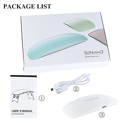 Nail Dryer, UV LED Lamp for Gel Nails, with 2 Timers 45s, 60s Settings, Foldable Professional Nail Dryer Gel Polish Light, Nail Polish Curing Gel LED Dryer