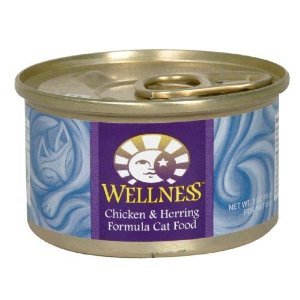 WELLNESS PET PRODUCTS CAT FOOD – CHICKEN AND HERRING – CASE OF 24 – 3 OZ.
