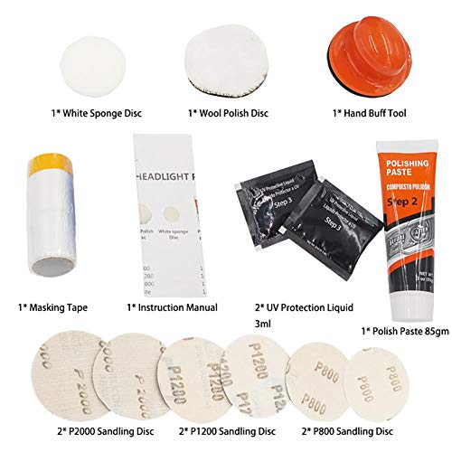 image for Leiyini Headlight Restoration Kits DIY Headlight Restoration Kit Headl
