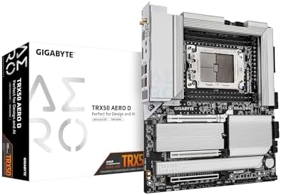 GIGABYTE TRX50 AERO D (sTR5/ AMD/ TRX50/ E-ATX/ DDR5/ PCIe 5.0 M.2/ PCIe 5.0/ USB4 Type-C/Wi-Fi 7/ Marvell 10GbE/ Motherboard)