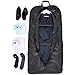 Amazon Basics Premium Tri-Fold Travel Hanging Garment Bag - 23.5 Inch, Black