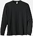 econscious Men's 100% Organic Cotton Long Sleeve Tee (Black, X-Large)