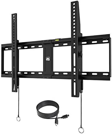 Fortress Mount TV Wall Mount for most 40-75" TVs up to 165 lbs with 9-feet HDMI Cable (2018 Edition)
