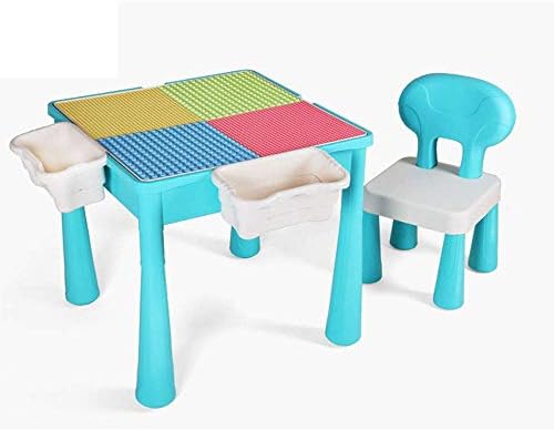 プラスチック製の子供用ゲームテーブル アクティビティテーブルと椅子セット 多機能のおもちゃテーブル 椅子付きおもちゃ収納テーブル 屋内家族学習テーブルは 男の子と女の子への良い贈り物です Cznelb Ru