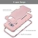 Galaxy S8 Plus Case, UrbanDrama 3 in 1 Drop-Protection Hard PC, Soft Silicone Combo Defender Heavy Duty Rugged Shockproof Bumper Full-Body Protective Case for Samsung Galaxy S8 Plus 6.2 inch Rose Gold