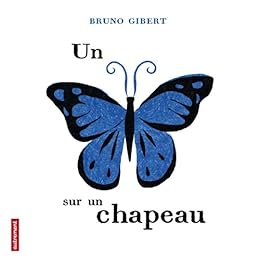 Un  papillon sur un chapeau