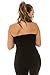 Kurve Plus Size The Excellent Stretch Long Bandeau Tube Top - UV Protective Fabric, Rated UPF 50+ (Made In USA),Black,1XL-2XL