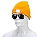 Ultra Bright 5 LED Hands Free Unisex Lighted Beanie Cap/Hat Power