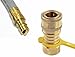 Hongso Quick Connect Brass Fitting Disconnect for Low Pressure Appliance, 3/8