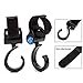 Funbliss Stroller Hooks - 4 Pack of Baby Multi Purpose Hooks for Hang Purse，Diaper，Bags Grocery，Purse - Great Accessory for Mommy Black