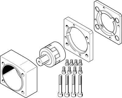 Festo 2372096 Axial Kit, Model EAMM-A-N80-80G