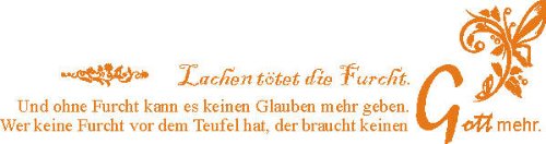 Indigos Wall Sticker, Vinyl, Orange, 120 x 32 cm