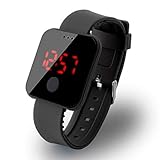 Bifast Bulges Unisex Fashion LED Ultra-Thin Large-Screen Electronic Wristwatch Bracelet Bangl Wrist Watches