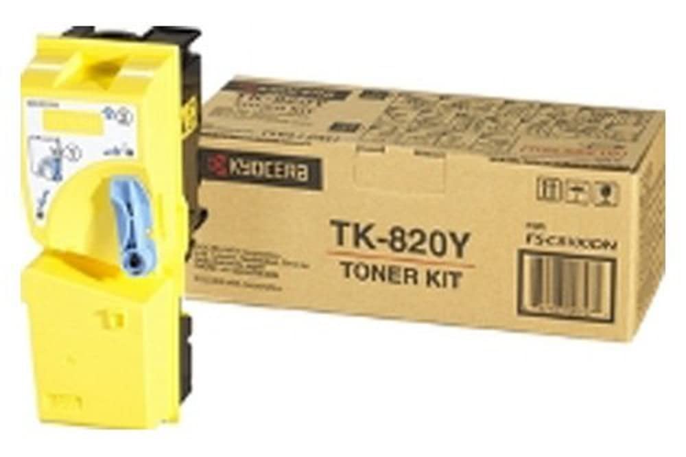 Kyocera TK 820Y - Toner cartridge - 1 x yellow - 7000 pages