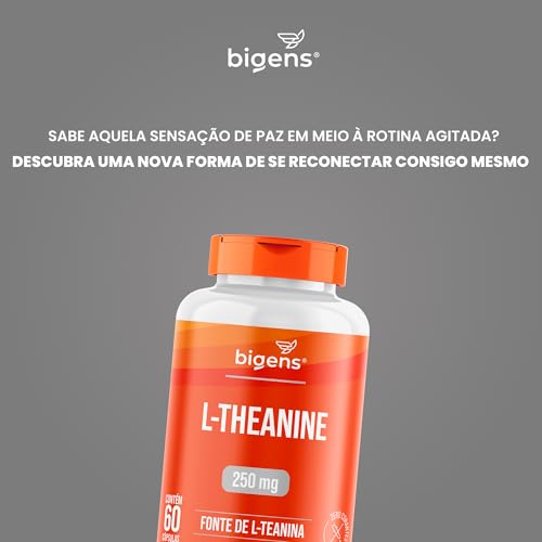 L-Theanine Teanina 250mg, 60 capsulas, Bigens