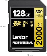 Lexar Professional 2000x 128GB SDXC UHS-II Card LSD2000128G-BNNAG view 9