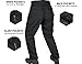 HARD LAND Men's Tactical Pants Ripstop with 14 Multi Pockets Water Resistant Gusseted Work Cargo Pants Black 36W×32L