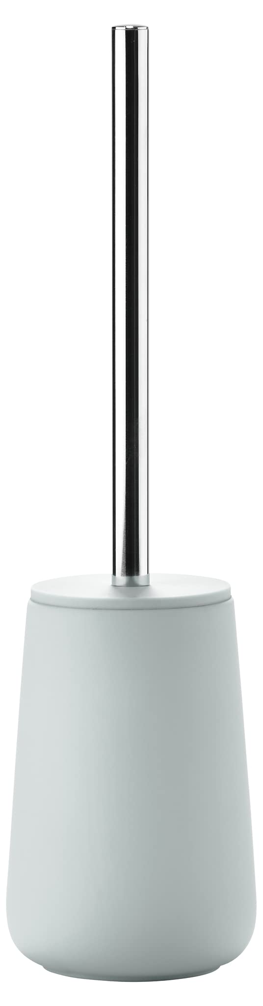 Zone Denmark Nova Toilet Brush Porcelain and Stainless Steel Toilet Brush with Brush Holder Soft Touch Coating Diameter 10.3 cm Height 37 cm Dusty Green