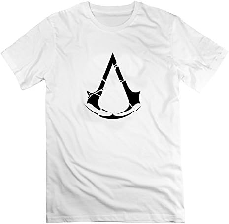 Men Short-sleeve Assasins Creed 3 Print For Customized Short Sleeve T-shirt-white Medium