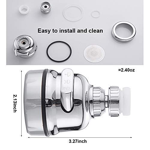 image for ONESWI Kitchen Sink Aerator, 360-Degree Swivel Faucet Aerator, Water S