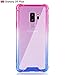 BAISRKE Galaxy S9 Plus Case, Shock Absorption Flexible TPU Soft Edge Bumper Anti-Scratch Rigid Slim Protective Cases Hard Plastic Back Cover for Samsung Galaxy S9+ Plus - Pink Blue Gradient