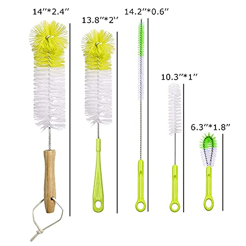 Bottle Brush Cleaner 5 PackLong Water Bottle and Straw Cleaning Brush