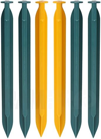 Vanitek 9" Abs Tent Stakes Peg Heavy Duty 6pc Set Camping Hunting Backpacking Garden