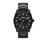 Fossil Men's 42mm Machine Black IP Stainless Steel Dress Watch