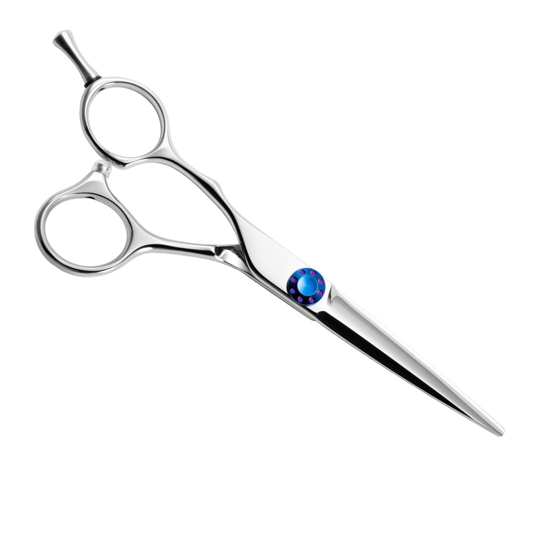 Shogun Ergo Max Lefty Japanese 440C Steel Hairdressing Scissors - Professional Barber Salon Shears for Hairdressers, Barbers, and Salon Use