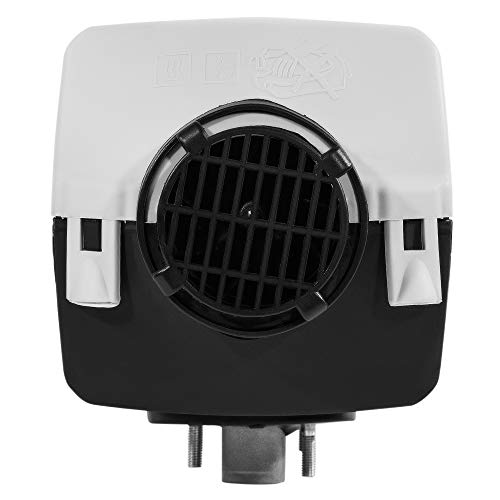 DOMINTY New 12V Air Diesel Fuel Heater 5KW Vehicle Heater LCD Monitor Silencer 5000W for Trucks Boats Bus Cars Motor-Homesvans Caravans RV's Camping Trailers Black