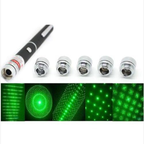"Good Mood Store" 6 in 1 5mw Green Laser Star CAP Projector Pen Lazer 532nm