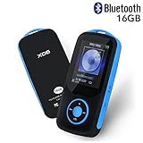 Mp3 Player with Bluetooth 16GB Support up to 64GB-Blue by TIMMY