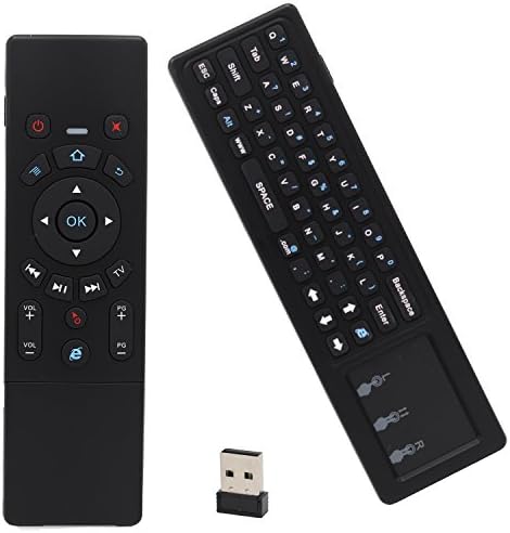Ilebygo Mini Wireless Keyboard/Air Remote Mouse/Wireless Mouse and Keyboard Combo for Smart Tv Box.Mini PC and More. (black)