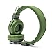 GranVela Q8 Wireless Headphones Lightweight Foldable Steoro Headset with FM Radio,MicroSD/TF Card Mp3 Player and 3.5mm Detacheable AUX cable,for Ipad,iPhone and Andoid Smartphones.-Army Green