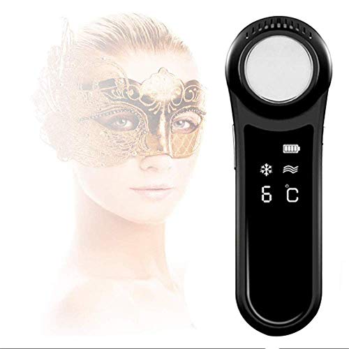 Portable Facial Massager,Firming Care Device,Hot and Cold Skin Care Device Hammer,Vibration Facial Beauty Instrument,Household Water Meter- USB Charge,White - Thumbnail 4
