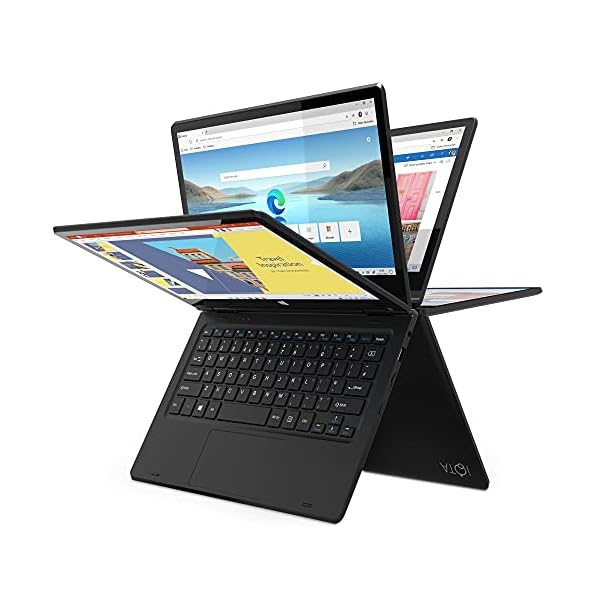 iOTA-Flo-360-116-inch-Touchscreen-Laptop-Intel-Celeron-Dual-Core-4GB-RAM-64GB-eMMC-Windows-10S-Includes-Microsoft-365-Personal-1-year-Subscription-and-M2-2280-SATA-SSD-Bay iOTA Flo 360 Touchscreen Laptop 11.6-inch HD Display with 1 Year Microsoft 365 Included, 4GB RAM, 64GB eMMC Storage…