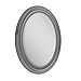 MCS Beaded Oval Wall Mirror, 22.5 x 29.5 Inch, Brushed Nickel