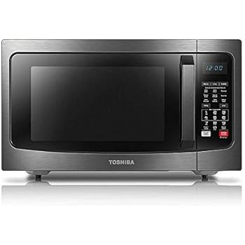 Toshiba EC042A5C-BS Microwave Oven with Convection Function Smart Sensor and LED Lighting, 1.5 Cu.ft, Black Stainless