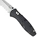 Benchmade - Barrage 583 Knife, Tanto Blade, Serrated Edge, Satin Finish, Black Handle