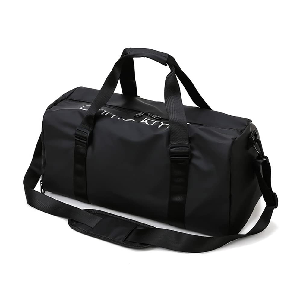 Waterproof Gym Bag Sports Duffle Bag Travel Duffle Bag with Dry & Wet Shoes Compartments Lightweight Overnight Holdall Bag Large Capacity Shoulder Bag For Swimming Sports Traveling Yoga Hiking Camping