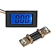 DROK® Small LCD Digital Blue Backlight DC 500A Ammeter Ampere Panel Meter Amp Gauge Positive and Negative Current Monitor Amperage Tester with Current Shunt