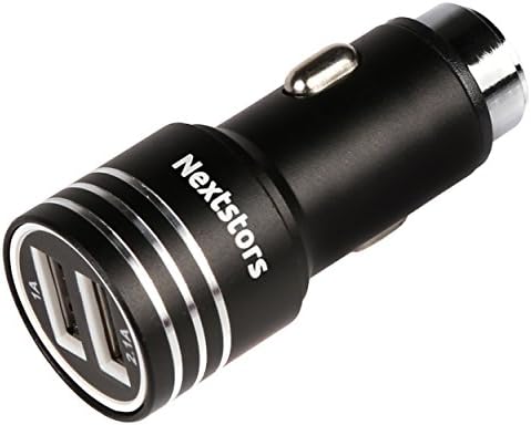 Dual USB Car Charger, 10.5W 2 USB Smart Port Car Charger for iPhone X 8 7 6S 6 Plus SE 5S 5 5C, Samsung Galaxy S8 S7 S6 Edge, Note 8 4, LG, HTC, Nexus 5X 6P, Pixel and More by Nextstors